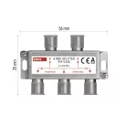 EMOS Antenna elosztó EM2344