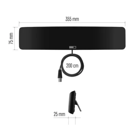 Szobaantenna CITY ARCH-C200, DVB-T2, DAB, LTE/4G/5G szűrő