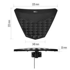   Univerzális antenna VILLAGE DIO-V750, DVB-T2, LTE/4G/5G szűrő