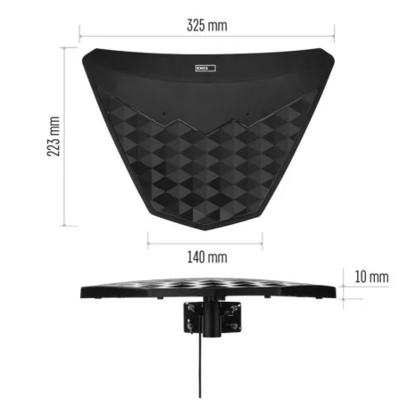 Univerzális antenna VILLAGE DIO-V750, DVB-T2, LTE/4G/5G szűrő