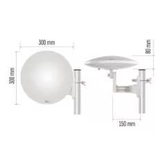   Univerzális antenna VILLAGE MOON–V900, DVB-T2, FM, DAB, LTE/4G/5G szűrő