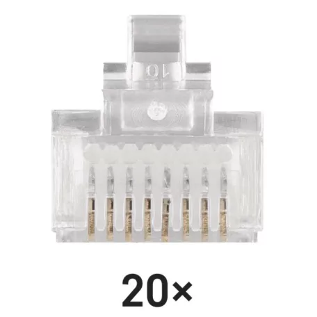 EMOS FTP csatlakozó RJ45 CAT5E 20/bliszter