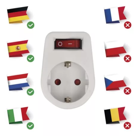 EMOS Kapcsolható aljzat IP20