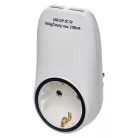 EMOS Aljzat 2xUSB SCHUKO, fehér