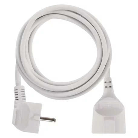 Hosszabbító 1,4 m  /  1 aljzat  /  fehér  /  PVC  /  1 mm2