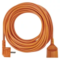   Hosszabbító 20 m / 1 aljzat / narancssárga / PVC / 250 V / 1,5 mm2