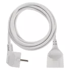 Hosszabbító 3 m / 1 aljzat / fehér / PVC / 1,5 mm2