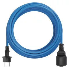   Fagyásálló hosszabbító kábel 20 m / 1 csatlakozó / kék / PVC / 230 V / 1,5 mm2