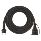 Hosszabbító 10 m / 1 aljzat / fekete / gumi-neoprén / 250 V / 1,5 mm2