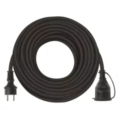   Hosszabbító 25 m / 1 aljzat / fekete / gumi-neoprén / 250 V / 2,5 mm2