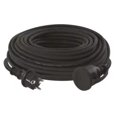   Hosszabbító 30 m / 1 aljzat / fekete / gumi-neoprén / 250 V / 1,5 mm2