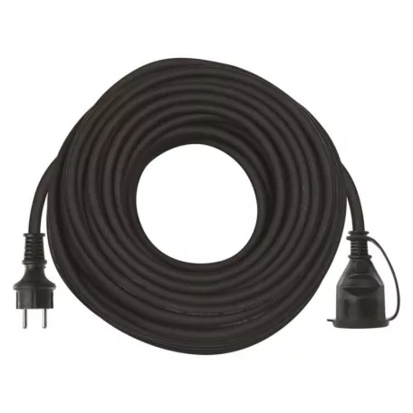 Hosszabbító 30 m / 1 aljzat / fekete / gumi-neoprén / 250 V / 1,5 mm2