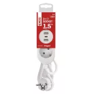 EMOS HOSSZABBÍTÓ 2ALJ.+2×USB A+1×USB C, 1,5M