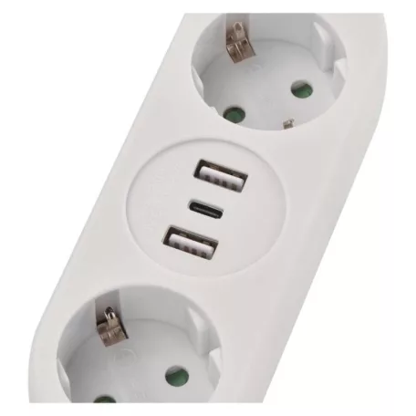 EMOS HOSSZABBÍTÓ 2ALJ.+2×USB A+1×USB C, 1,5M