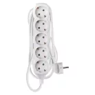 Hosszabbító 3 m / 5 aljzat / fehér / PVC / 1,5 mm2