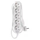 Hosszabbító 3 m / 5 aljzat / fehér / PVC / 1,5 mm2