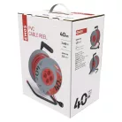 Kábeldob 40 m / 4 aljzat / narancssárga / PVC / 230 V / 1,5 mm2