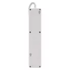 Hosszabbító 2 m / 3 aljzat / kapcsolós / fehér / 1× USB-A + 1× USB-C  / 1,5 mm2
