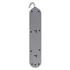 Hosszabbító 2 m / 3 aljzat / kapcsolós / fehér / 1× USB-A + 1× USB-C  / 1,5 mm2