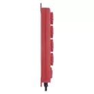 Hosszabbító 5 m / 4 aljzat / kapcsolós / fekete-piros / gumi-neoprén / 1,5 mm2