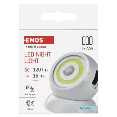 EMOS LED éjjeli fény mozgásérzékelővel