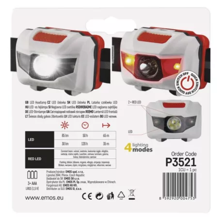 EMOS LED Fejlámpa 85 lm