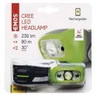 EMOS CREE LED Fejlámpa tölthető 5W 230lm