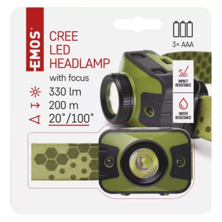 EMOS CREE LED Fejlámpa 330lm