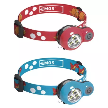 EMOS FEJLÁMPA 3x LED 2x CR2032, 8 db, display box