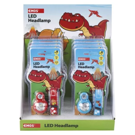 EMOS FEJLÁMPA 3x LED 2x CR2032, 8 db, display box