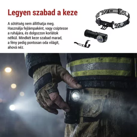 EMOS LED Fejlámpa tölthető P3544, 500 lm, 120 m, Li-Ion 800 mAh