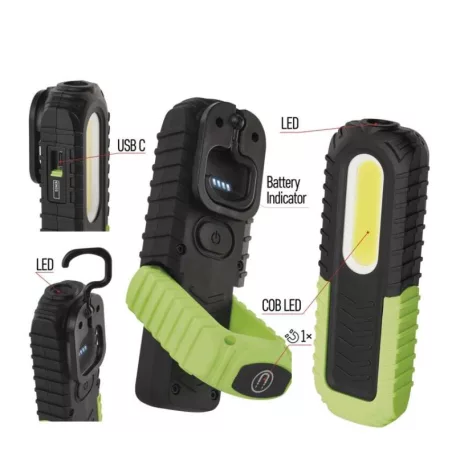 EMOS Akkumulátoros COB LED lámpa 400lm