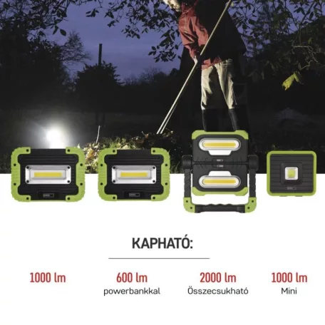 EMOS Akkumulátoros COB LED lámpa 5W 600lm