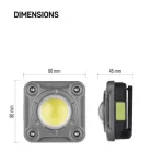 EMOS Akkumulátoros COB LED lámpa 1200lm