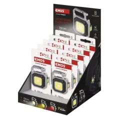   Újratölthető mini LED-es zseblámpa - kulcstartó, 750 lm, kínáló dobozban