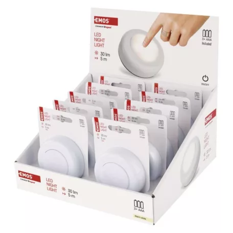 EMOS LED éjjeli fény 4LED 3× AAA 10 db, display box