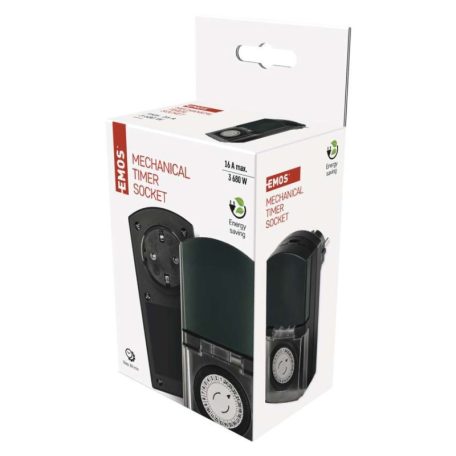 EMOS Mechanikus időkapcsoló P5526 IP44 SCHUKO