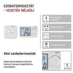 Manuális vezeték nélküli szobatermosztát P5614