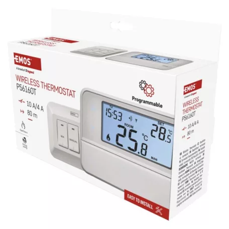 Programozható vezeték nélküli OpenTherm szobatermosztát P5616OT