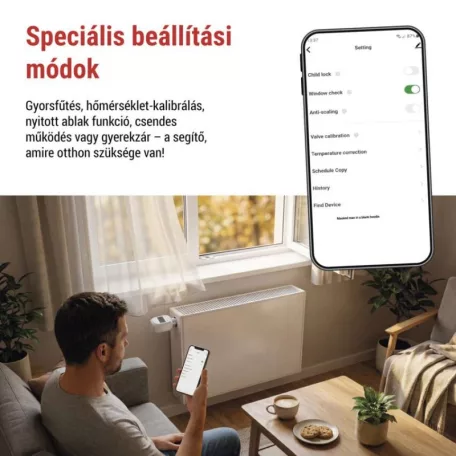 GoSmart Digitális termosztatikus fej P5631S ZigBee 3.0