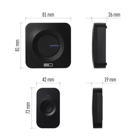 Vezeték nélküli csengő P5730, 3x AAA
