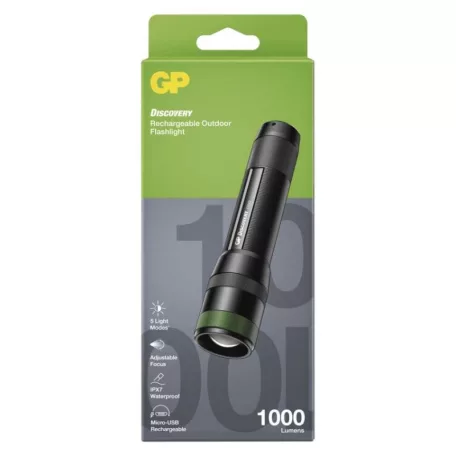 GP Akkumulátoros LED lámpa CR42 + Li-ion 18650