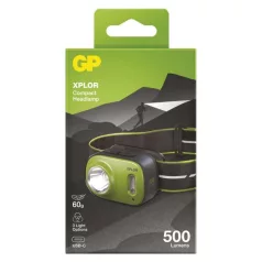 LED Fejlámpa GP Xplor PHR17, 500 lm