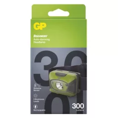 GP CREE LED Fejlámpa CHR41, 300 lm, tölthető