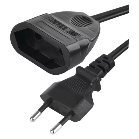 Hosszabbító 3 m / 1 aljzat / fekete / PVC / 0,75 mm2