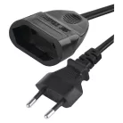 Hosszabbító 5 m / 1 aljzat / fekete / PVC / 0,75 mm2