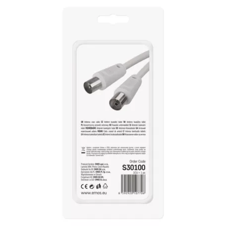 EMOS Antenna koax kábel 1,25m