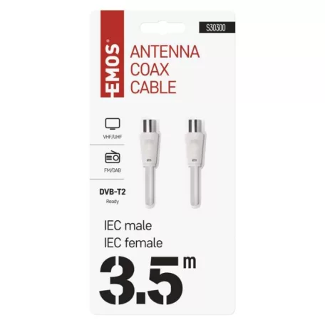 EMOS Antenna koax kábel 3,5m