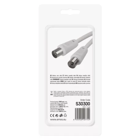 EMOS Antenna koax kábel 3,5m