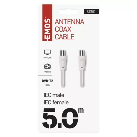 EMOS Antenna koax kábel 5m